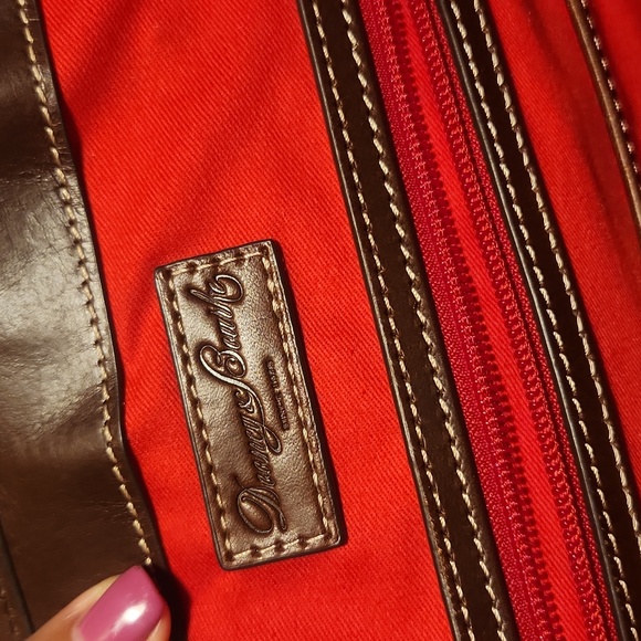 Dooney & Bourke Burgundy Leather Tote Bag - Picture 7 of 12